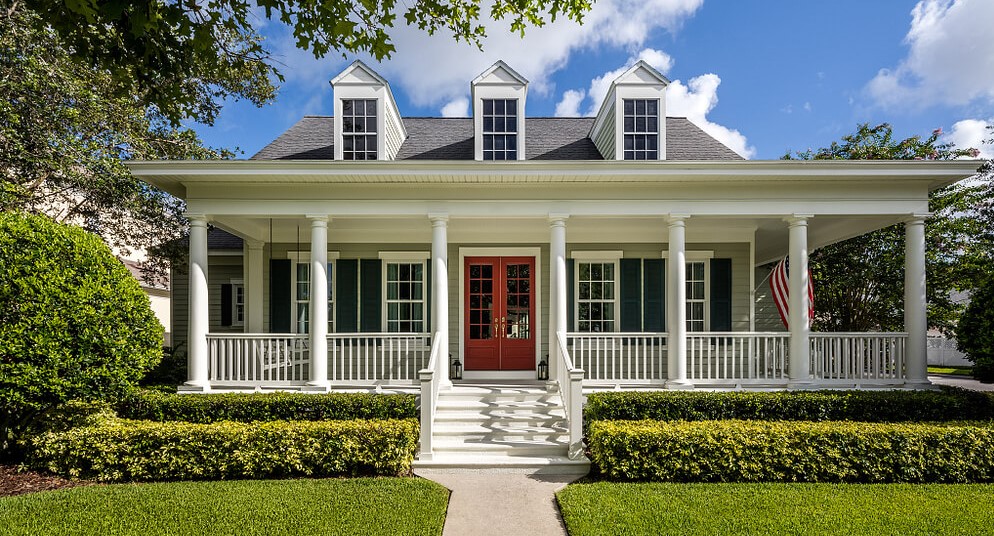 exterior of front of home