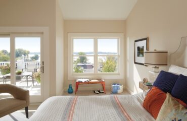 beach bedroom with windows