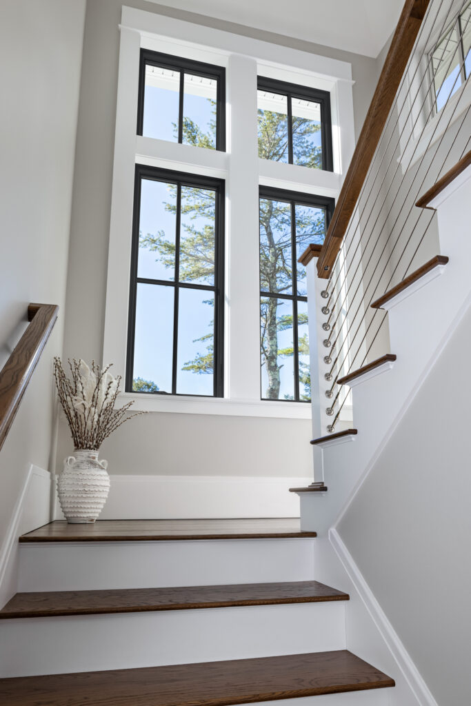 window at turn of stairs