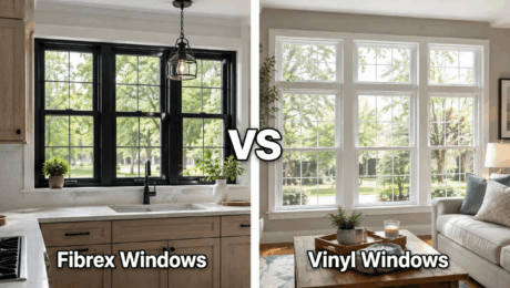 Fibrex and vinyl window frames compared on a coastal Virginia home