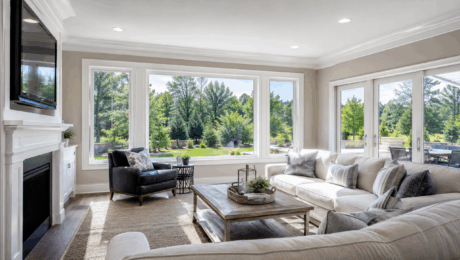 SmartSun glass windows in a Virginia Beach living room